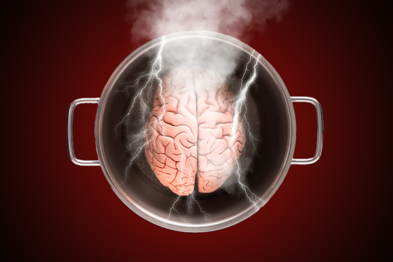 Surmenage mental, le cerveau chauffe sans arrêt